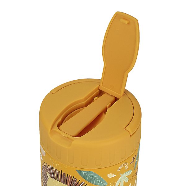 350ml 不鏽鋼保溫保冷食物罐,附湯匙 獅子