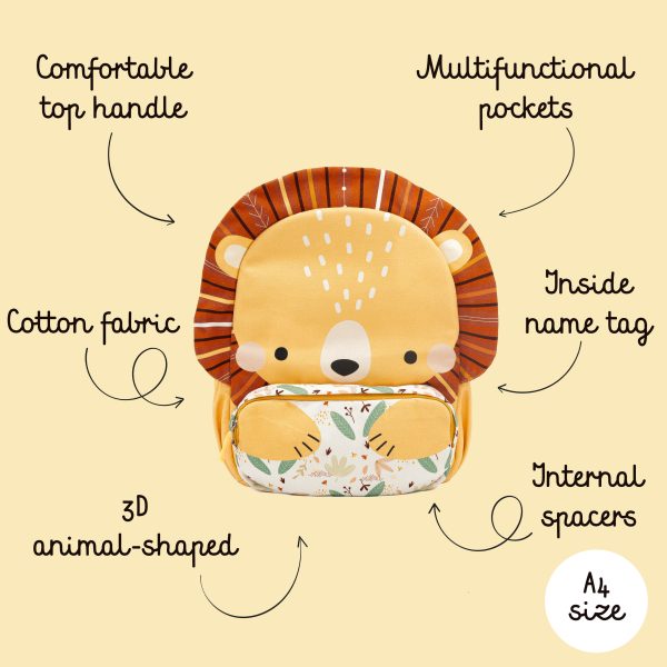 兒童背包 (可放a4 大小) 獅子