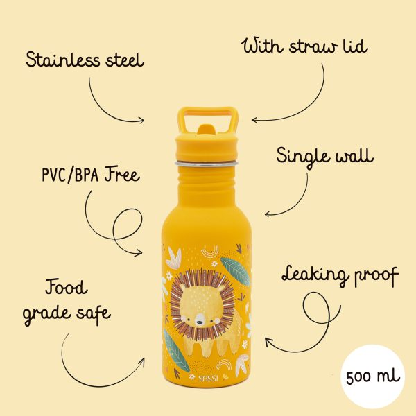500ml 不鏽鋼冷水瓶 獅子