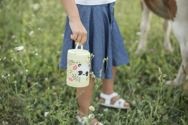 sassi junior 義大利設計 350ml 不鏽鋼保溫保冷食物罐 (附湯匙) i gnummy the panda